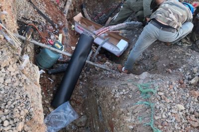 祁陽縣供電公司借助專業電纜故障查找儀找到深埋在地下的電纜中間接頭絕緣擊穿故障點