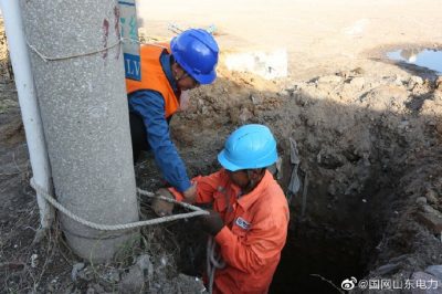 10千伏沙溝線與10千伏東方線進行聯絡改造工作
