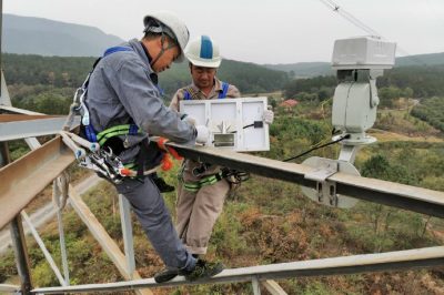500kV線路安裝可視化在線防山火監測裝置