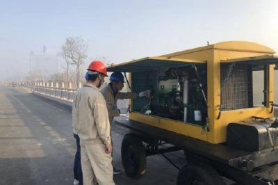 為第二屆鹽城市大豐區“風中足跡”綠色能源半程馬拉松賽保電