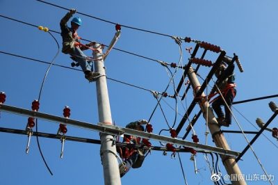商貿街北配變遷改工程施工現場