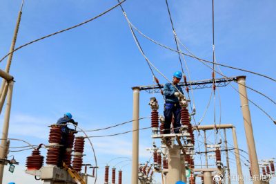 蓬萊市供電公司對35千伏遇駕夼站進行改造