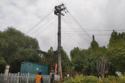 金泰嘉園小區煤改電工程施工現場
