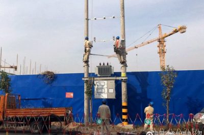 古邳鎮顧莊村居民集中區安裝配電變壓器