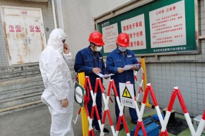 陜西省軍人軍區服務社進行增容供電工作