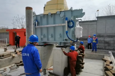 天福變電站增容擴建工程現場