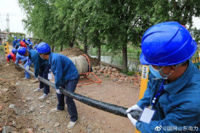 孟莊鎮10千伏東外環線進行電纜下地改造