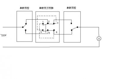 三聯開關接線圖