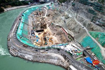 國內首次運用膠結砂礫石填筑大型水電主體